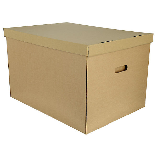 Archive Storage Box with Lid - Single Wall